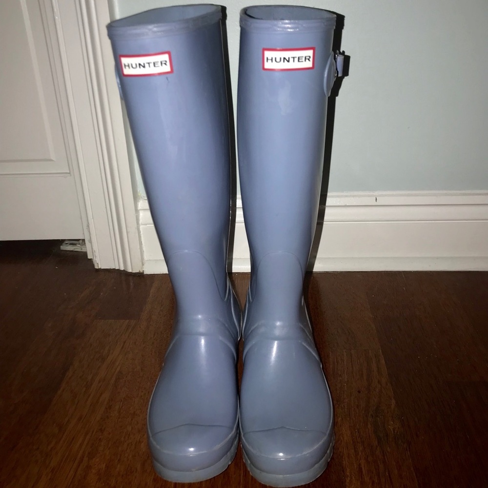 Light Blue Tall Hunter Boots